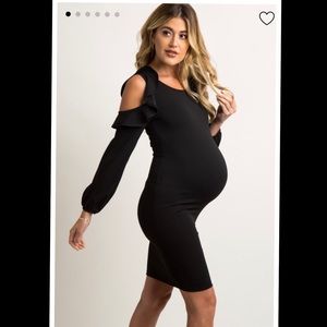 Open Shoulder Maternity Dress